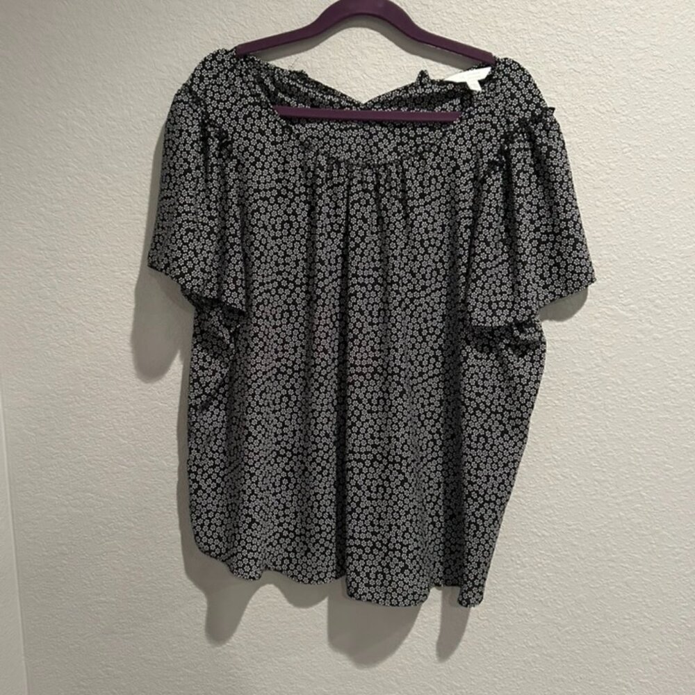 Lauren Conrad Women's Dotted Blouse XXL